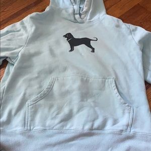 Light blue black dog sweatshirt